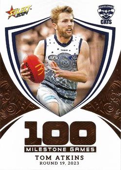 2024 Select AFL Footy Stars - Milestone Games #MG41 Tom Atkins Front